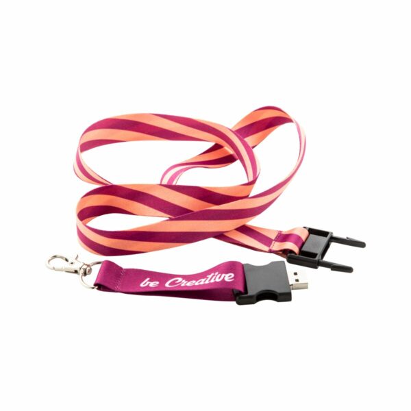 Eko Subyard USB RPET - personalizowana smycz sublimacyjna AP718979_8GB