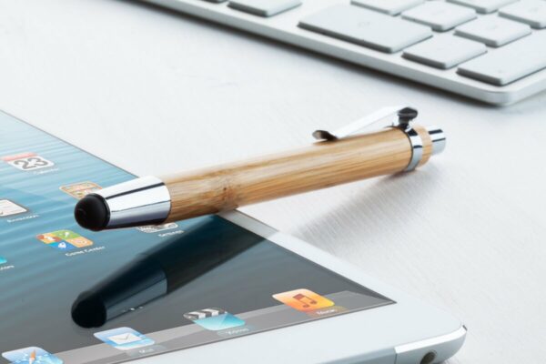 Eko Tashania Black - bambusowy długopis dotykowy AP800489