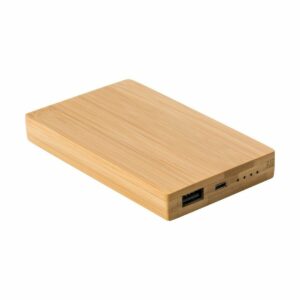 Eko Bambusowy power bank 4000 mAh - brązowy