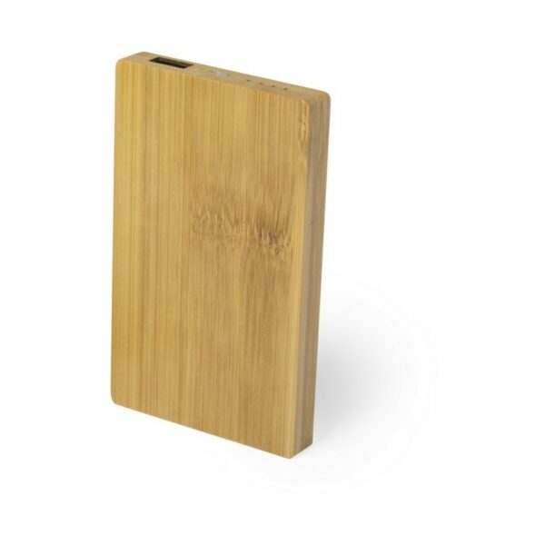 Eko Bambusowy power bank 5000 mAh - brązowy