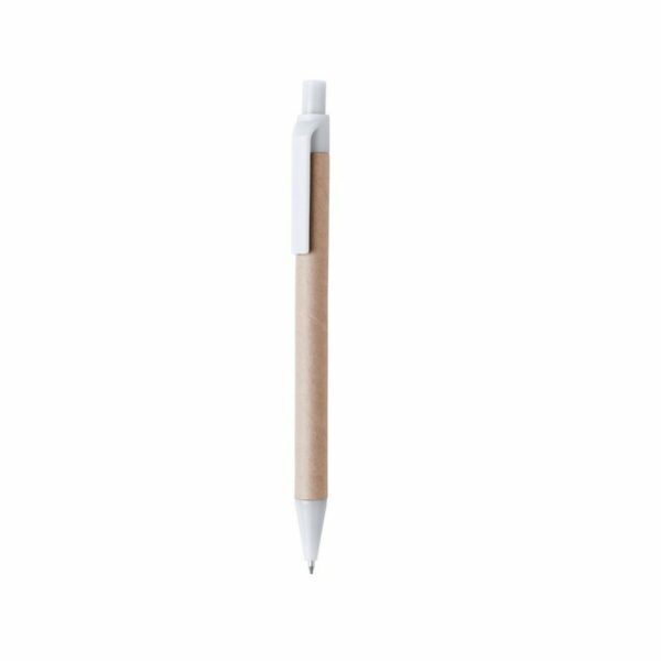 Eko Długopis z kartonu z recyklingu - biały