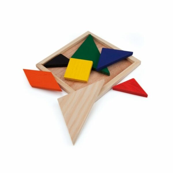 Eko Puzzle tangram - wielokolorowy
