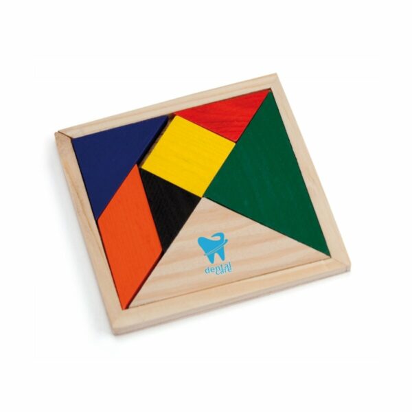 Eko Puzzle tangram - wielokolorowy