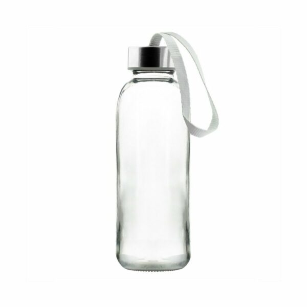 Eko Szklana butelka sportowa 420 ml - biały