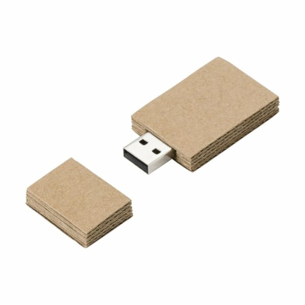 Eko Tekturowa pamięć USB 16 GB - brązowy