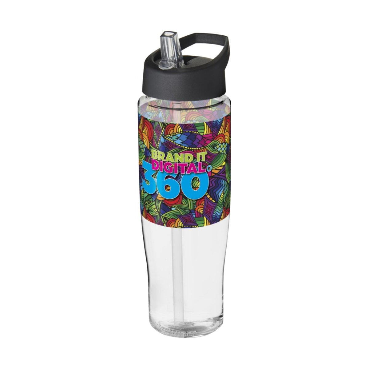 Bidon H2O Tempo® o pojemności 700 ml z wieczkiem z słomką