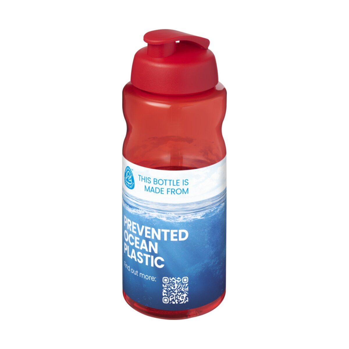 H2O Active® Eco Big Base bidon z wieczkiem zaciskowym o pojemności 1 litra