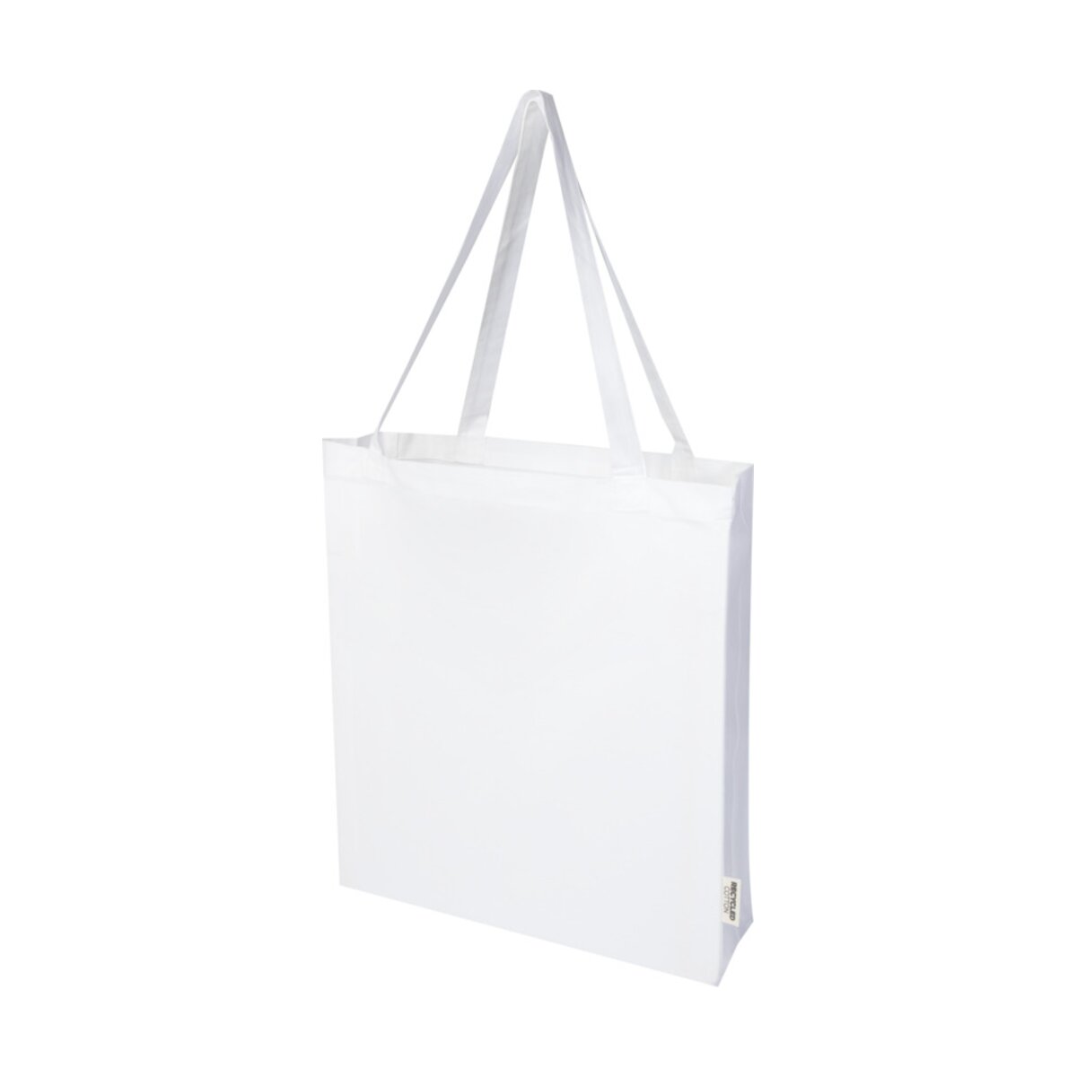 Madras torba na zakupy z bawełny z recyklingu z certyfikatem GRS 140 g/m² z dnem