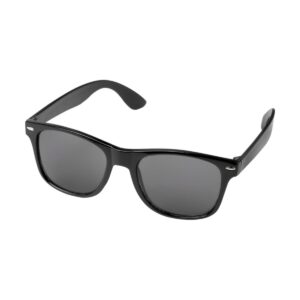 Okulary przeciwsłoneczne z plastiku PET z recyklingu Sun Ray - czarny