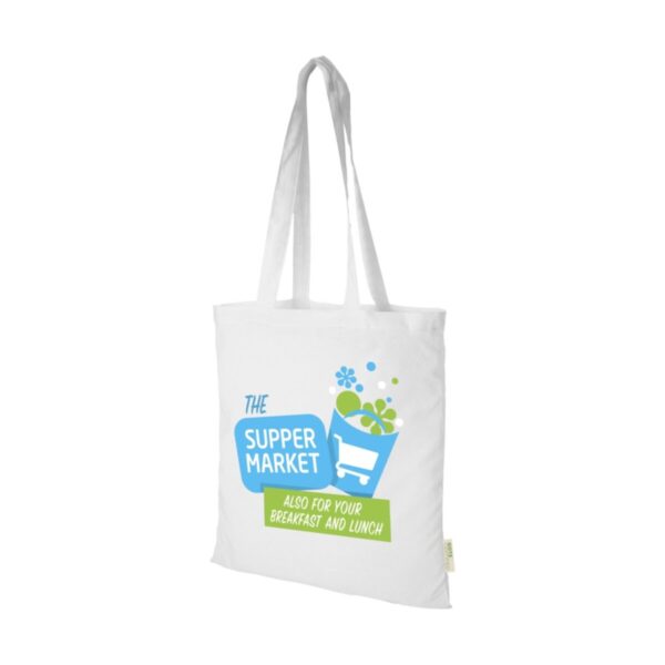 Orissa 100 g/m² organic cotton tote bag 7L