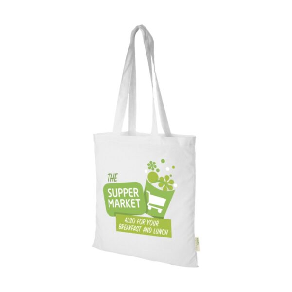 Orissa 140 g/m² organic cotton tote bag 7L