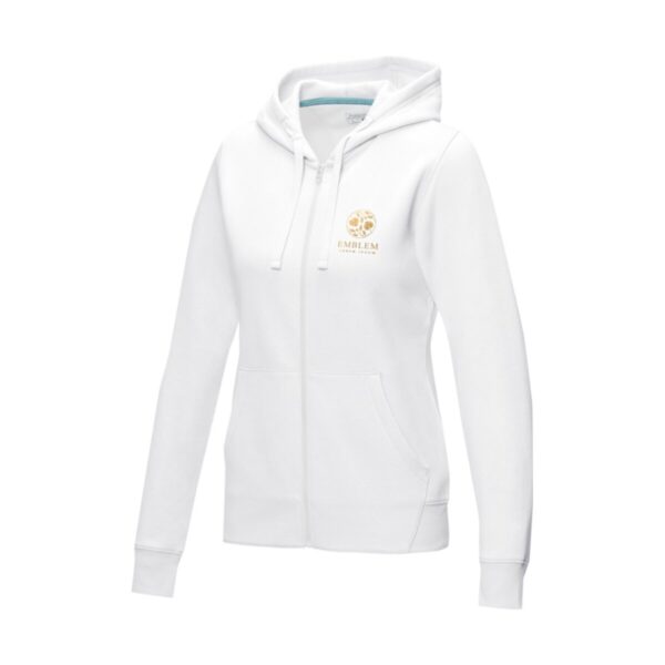 Ruby women’s organic recycled full zip hoodie