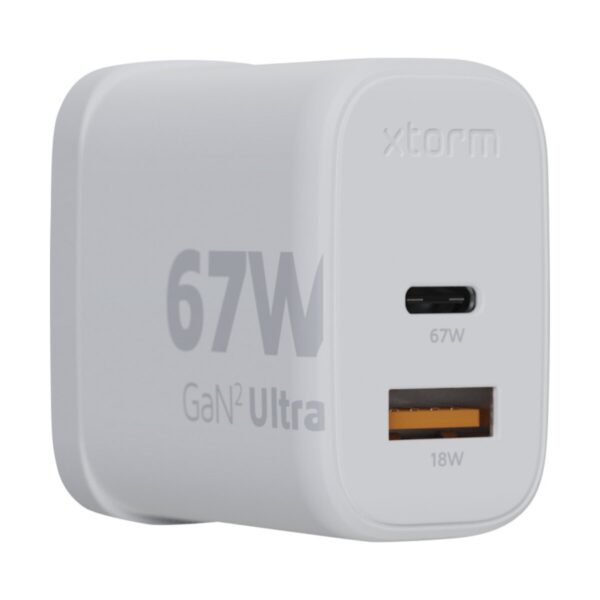 Xtorm XEC067G GaN² Ultra ładowarka ścienna o mocy 67 W — wtyczka brytyjska