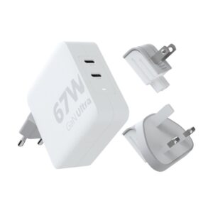 Xtorm XVC2067 GaNUltra ładowarka podróżna o mocy 67 W z kablem USB-C PD 100 W