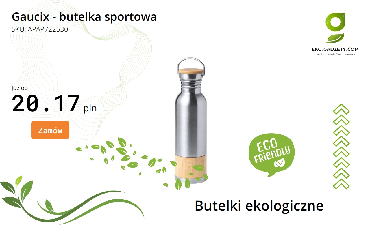 Butelka sportowa Gaucix w kolorze granatowym