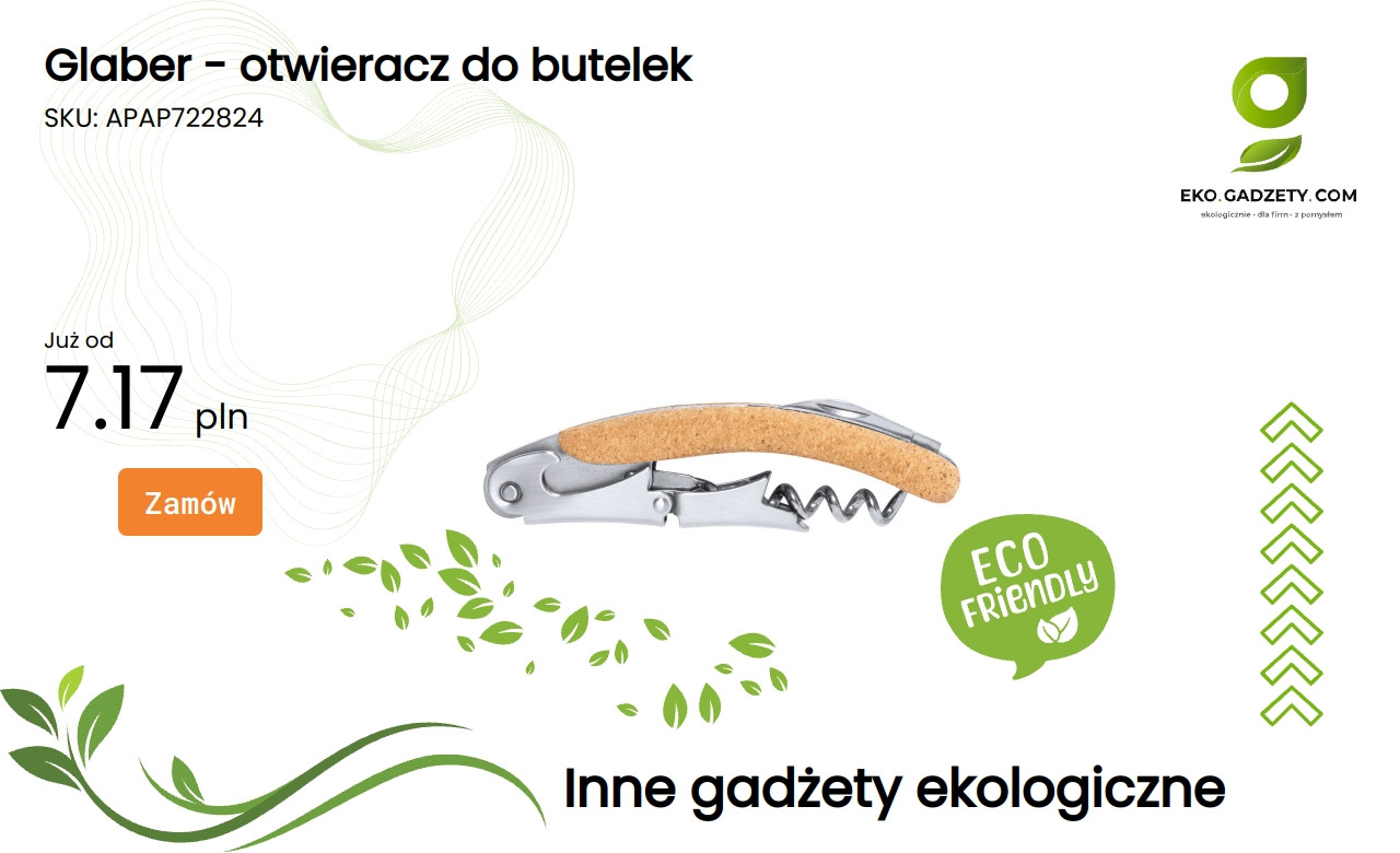 Glaber - otwieracz do butelek Glaber – otwieracz do butelek z funkcjonalnym designem