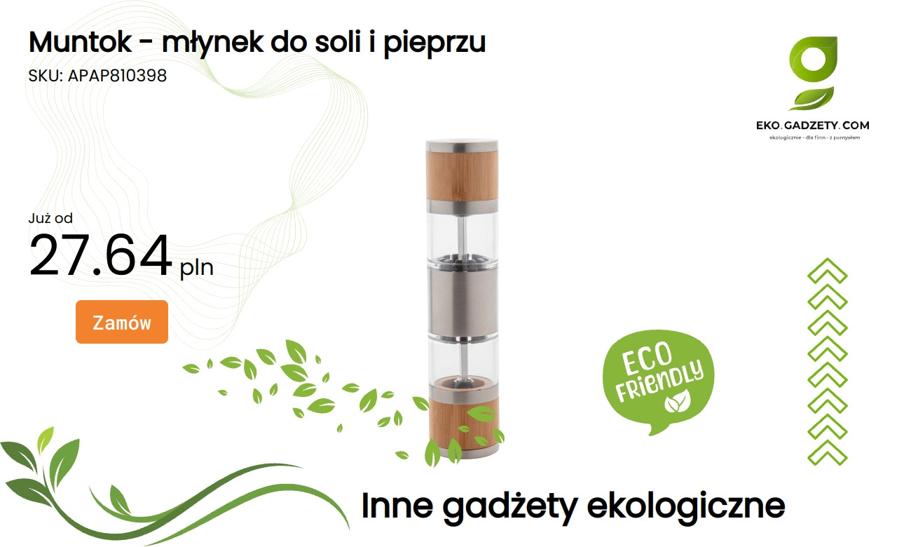 Muntok - młynek do soli i pieprzu Muntok – młynek do soli i pieprzu w eleganckim wykonaniu