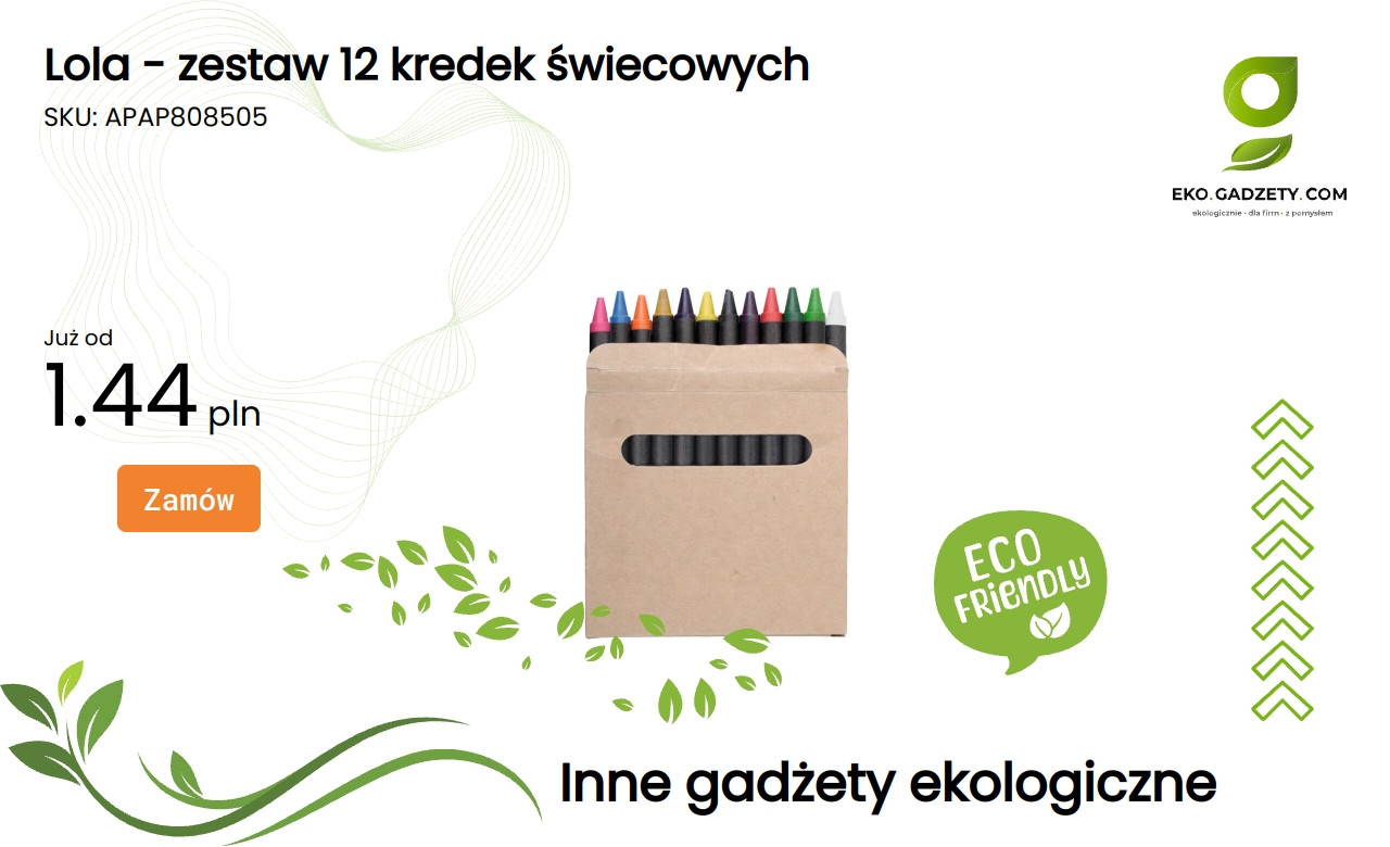 Lola - zestaw 12 kredek świecowych Lola zestaw 12 kredek świecowych
