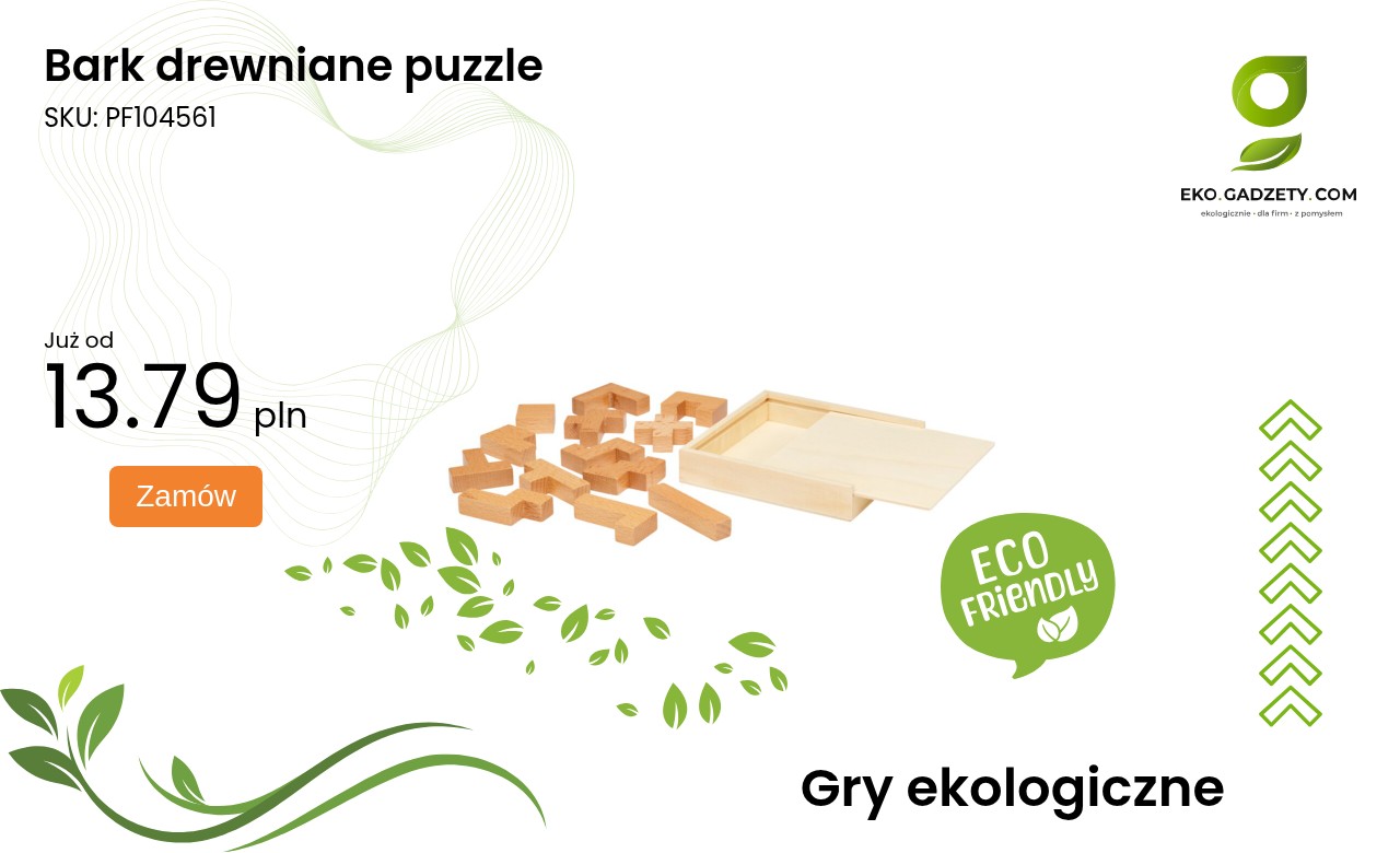 Puzzle z klocków drewnianych Bark