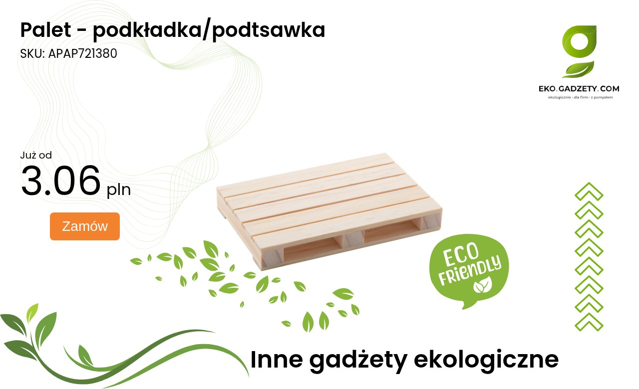 Palet jako podkładka lub podstawka