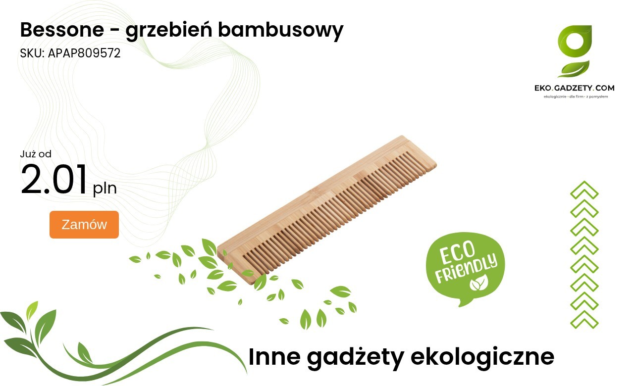Bessone - grzebień bambusowy Grzebień bambusowy Bessone