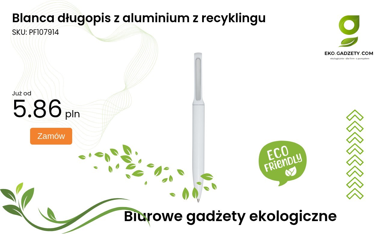 Blanca długopis z aluminium z recyklingu Blanca długopis z aluminium z recyklingu