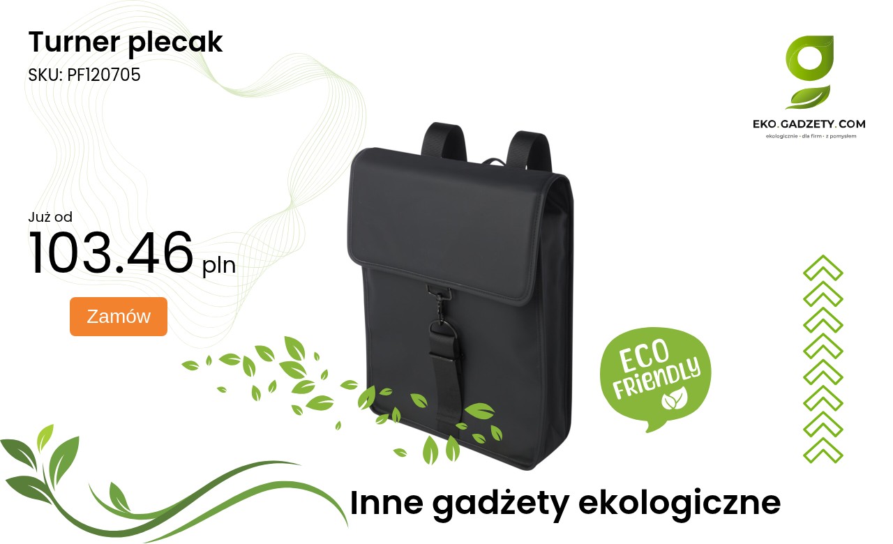 Turner plecak Plecak Turner w kolorze czarnym