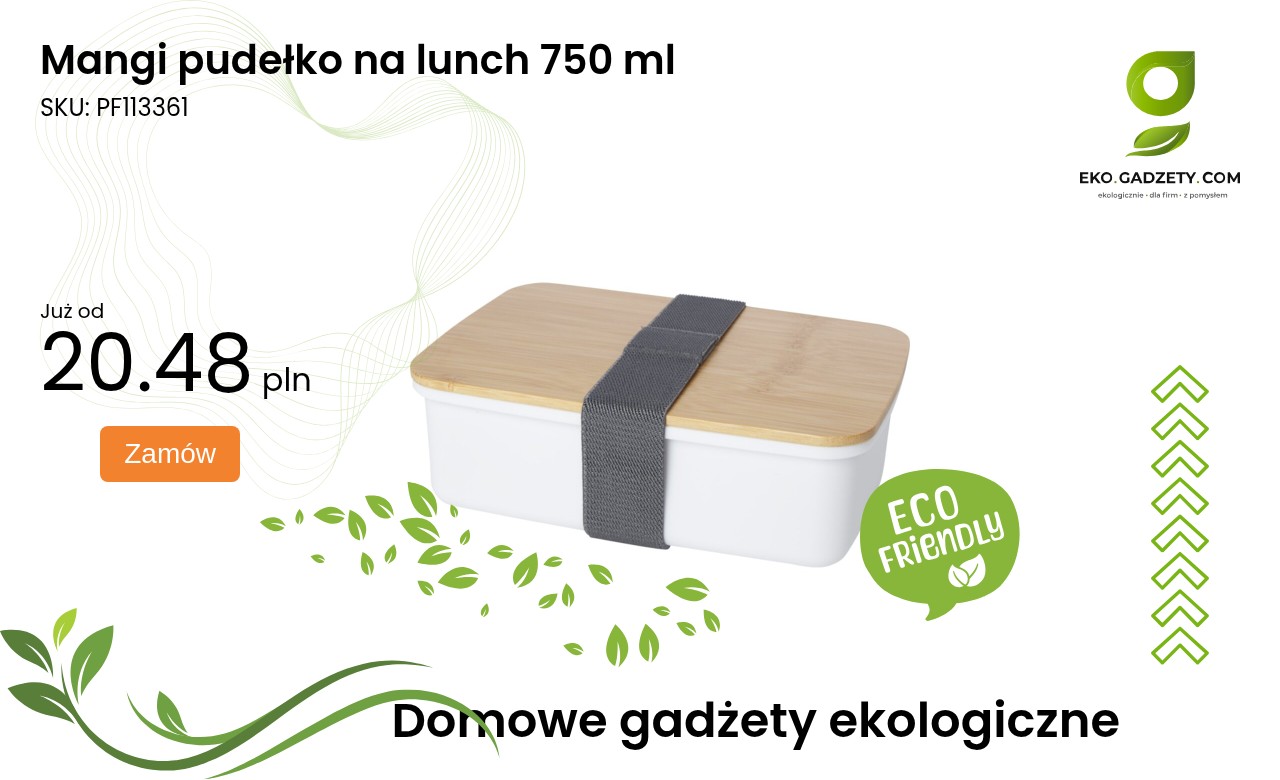 Mangi pudełko na lunch 750 ml Mangi pudełko na lunch o pojemności 750 ml