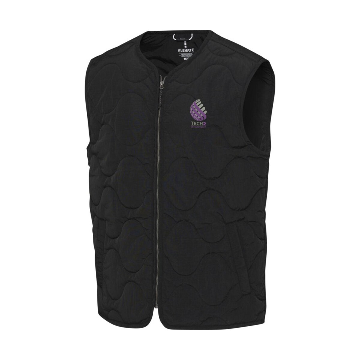 Eko Quartz pikowany bezrękawnik typu unisex z recyklingu z certyfikatem GRS 3947790_eb_y1