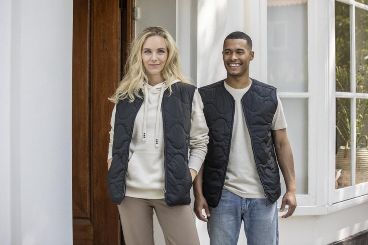 Eko Quartz pikowany bezrękawnik typu unisex z recyklingu z certyfikatem GRS 3947790_m1.