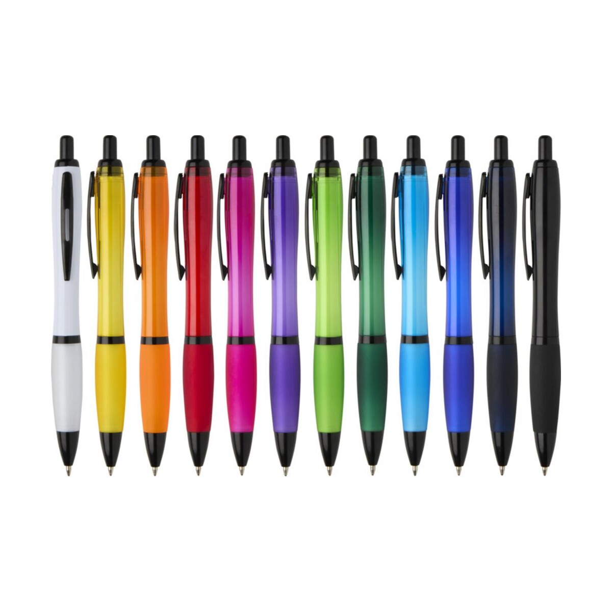 Eko Nash długopis z tworzyw sztucznych pochodzących z recyklingu z czarnymi wykończeniami (czarny tusz) 10629601_g1