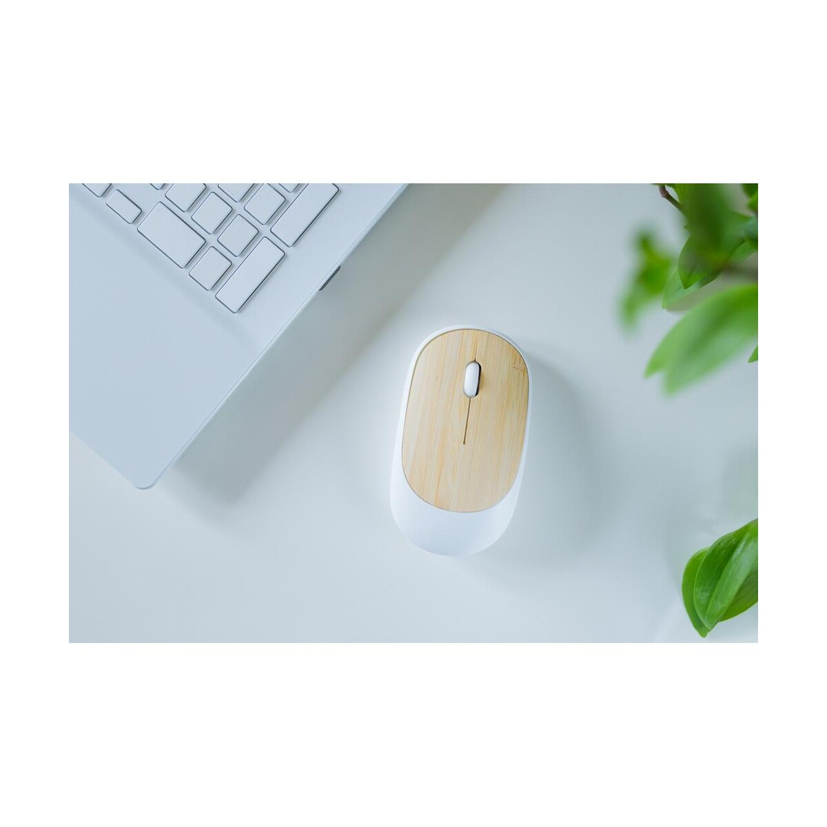 Eko Bezprzewodowa mysz komputerowa, bambusowy element | Judith VA129_B