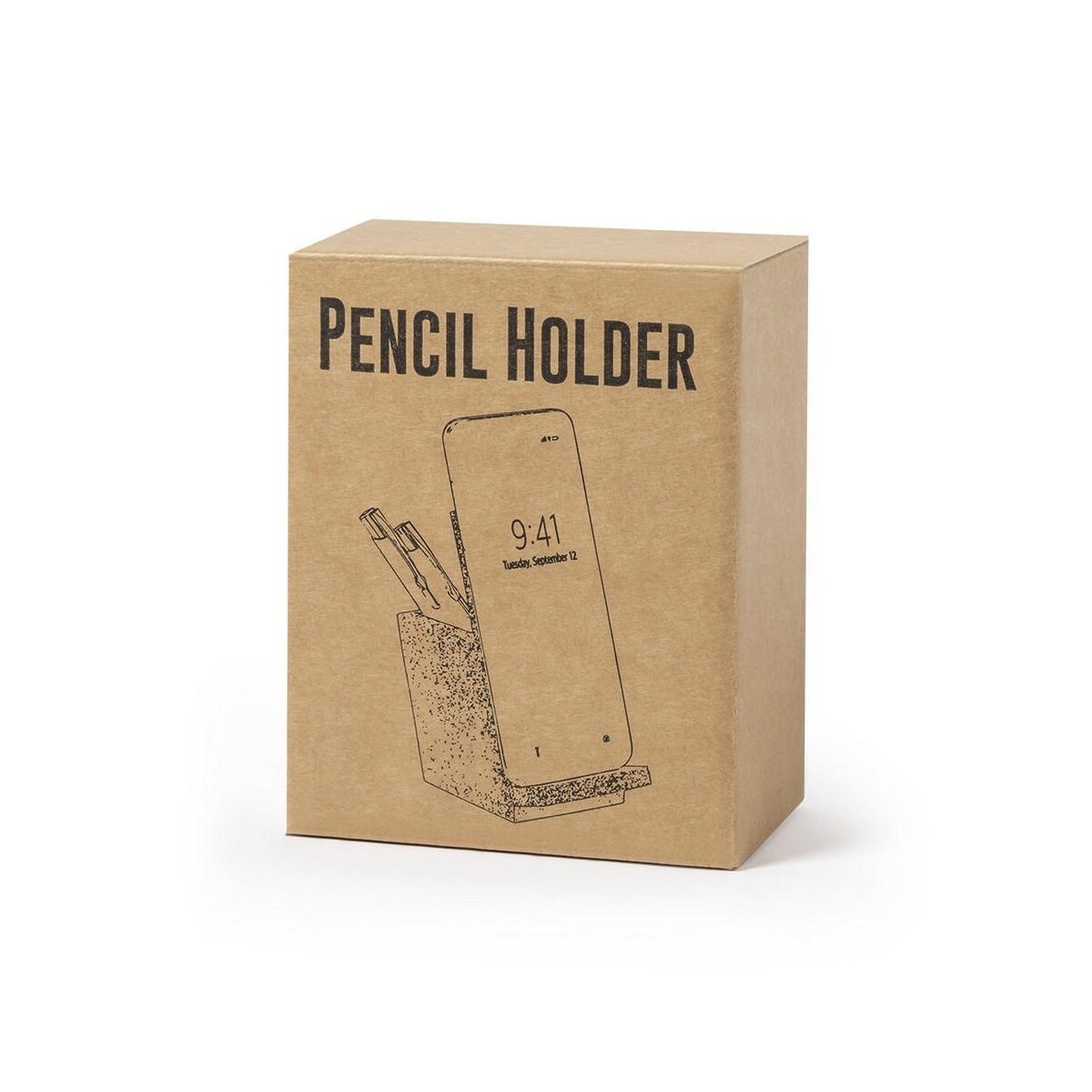 Eko Korkowy pojemnik na przybory do pisania, stojak na telefon V0259-16_POV01