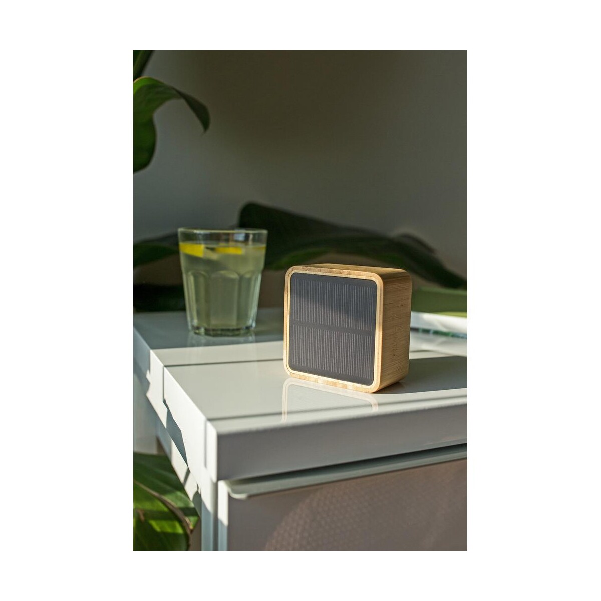Eko Bambusowy głośnik bezprzewodowy 3W B'RIGHT, panel słoneczny | Androwe V2240_A