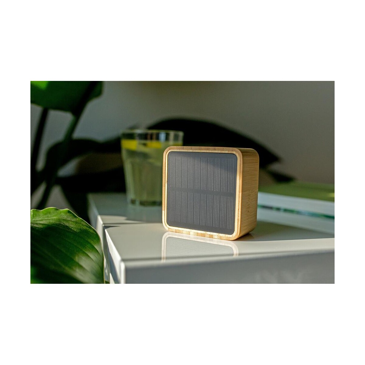 Eko Bambusowy głośnik bezprzewodowy 3W B'RIGHT, panel słoneczny | Androwe V2240_B