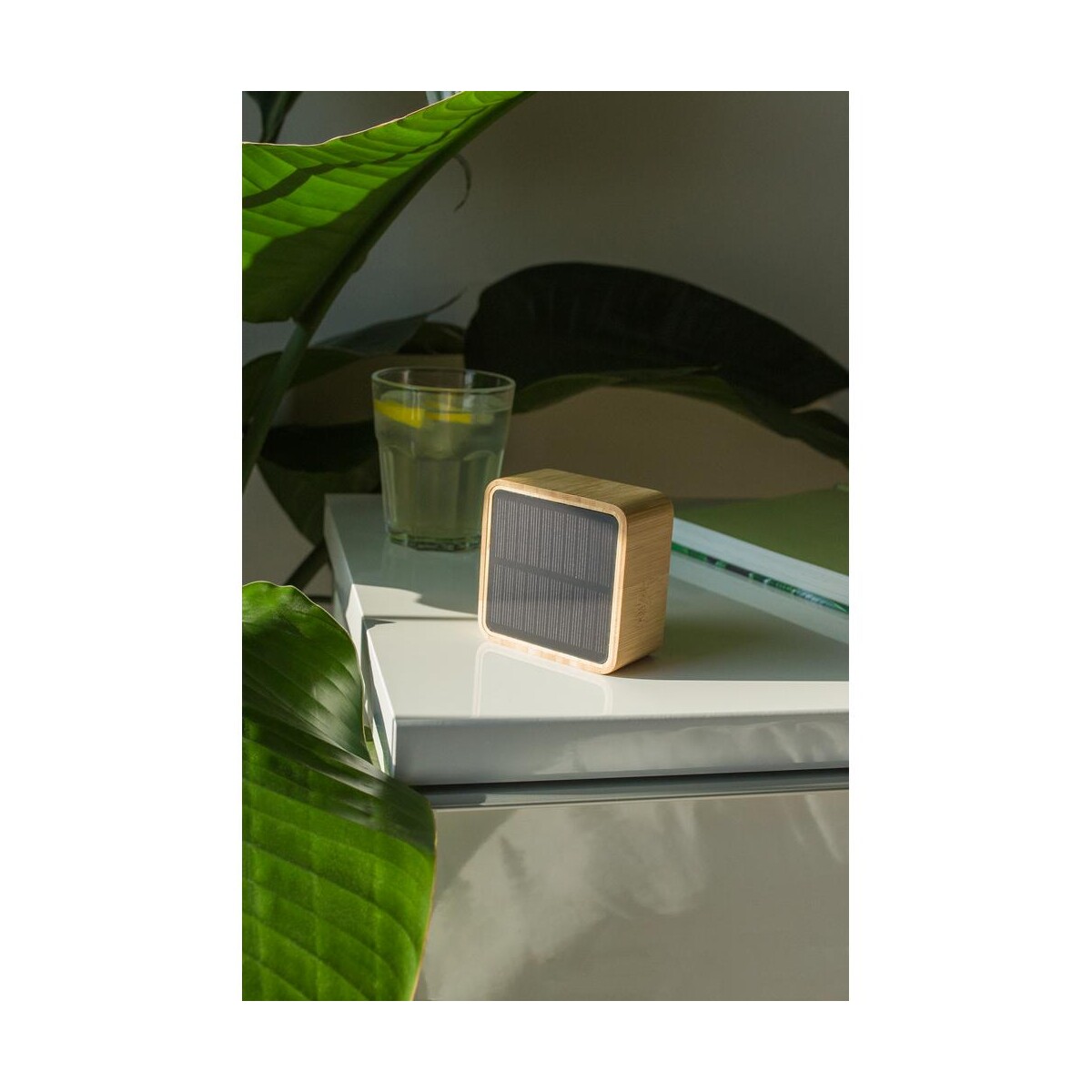 Eko Bambusowy głośnik bezprzewodowy 3W B'RIGHT, panel słoneczny | Androwe V2240_C