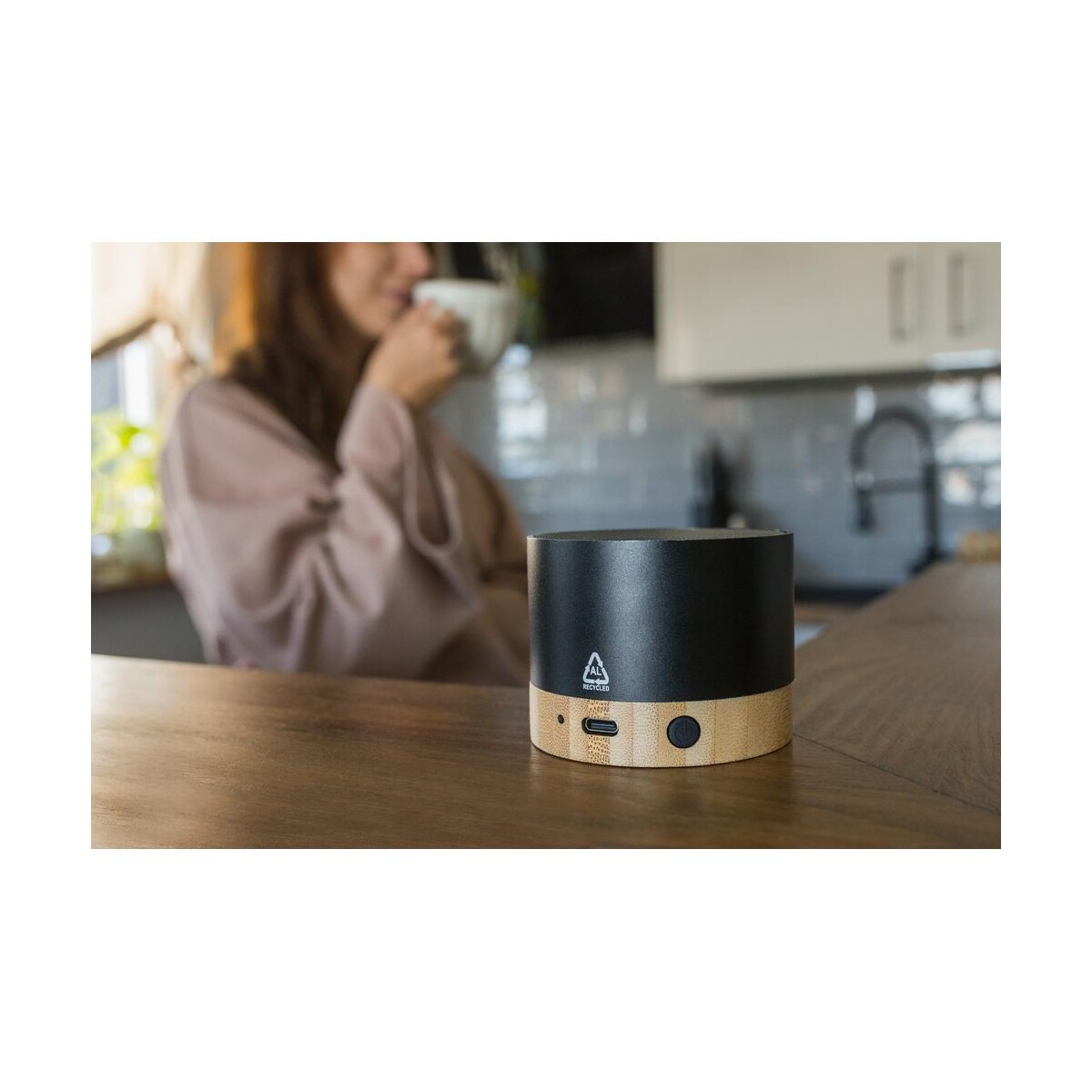 Eko Głośnik bezprzewodowy 3W z aluminium z recyklingu | Jaquann VA112_B