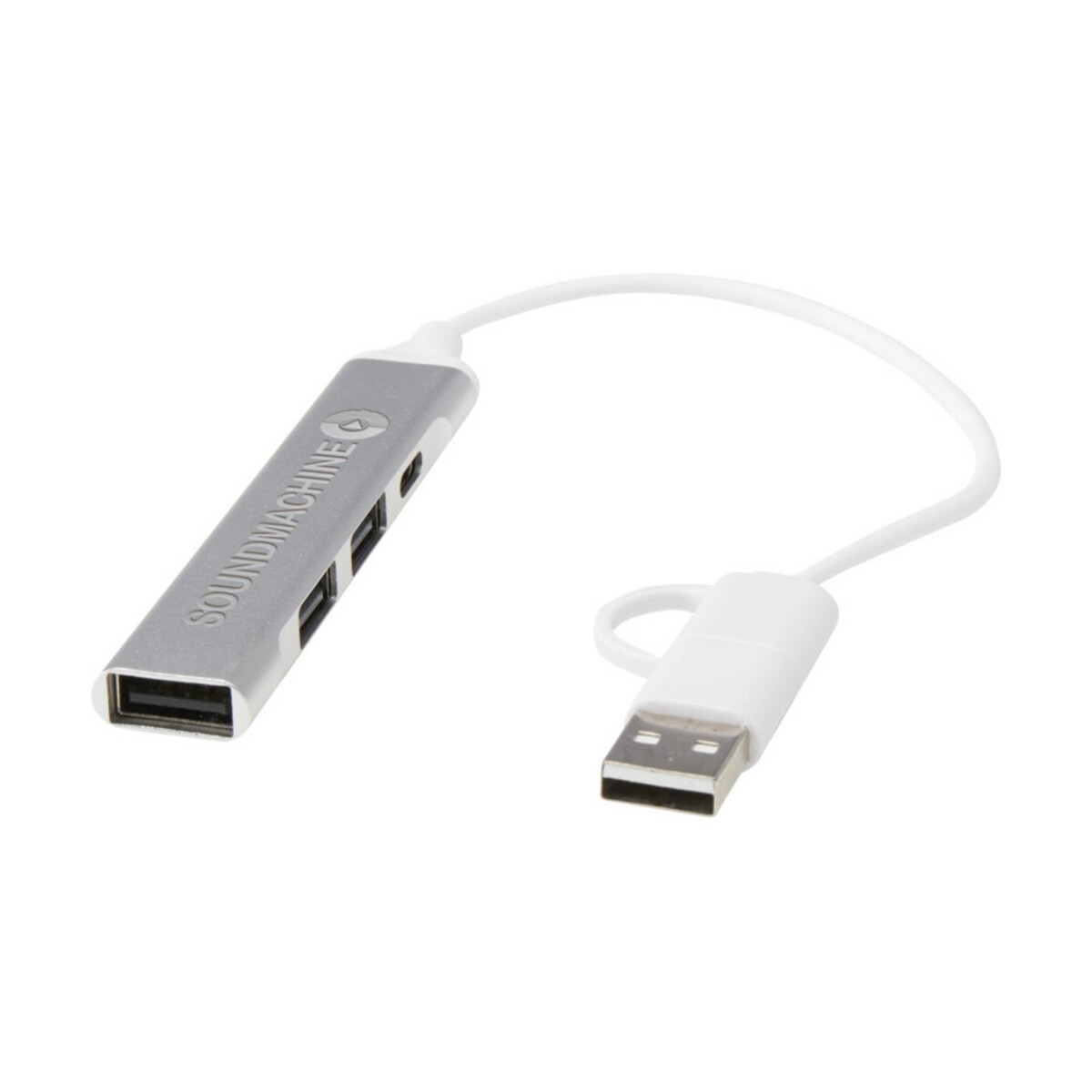 Eko Alkaid 4-portowy hub USB-A i typu C z podwójnym wejściem wykonany z aluminium z recyklingu 12446981_eg_y1