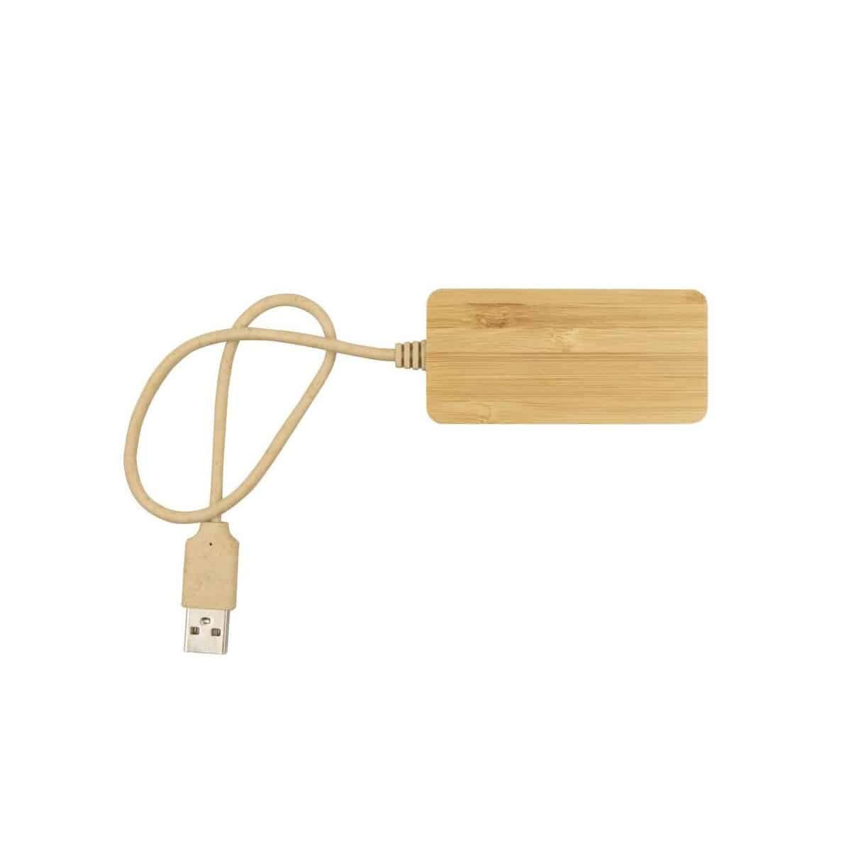 Eko Bambusowy hub USB i USB-C B'RIGHT | Kenzie V7283-17_ITP01