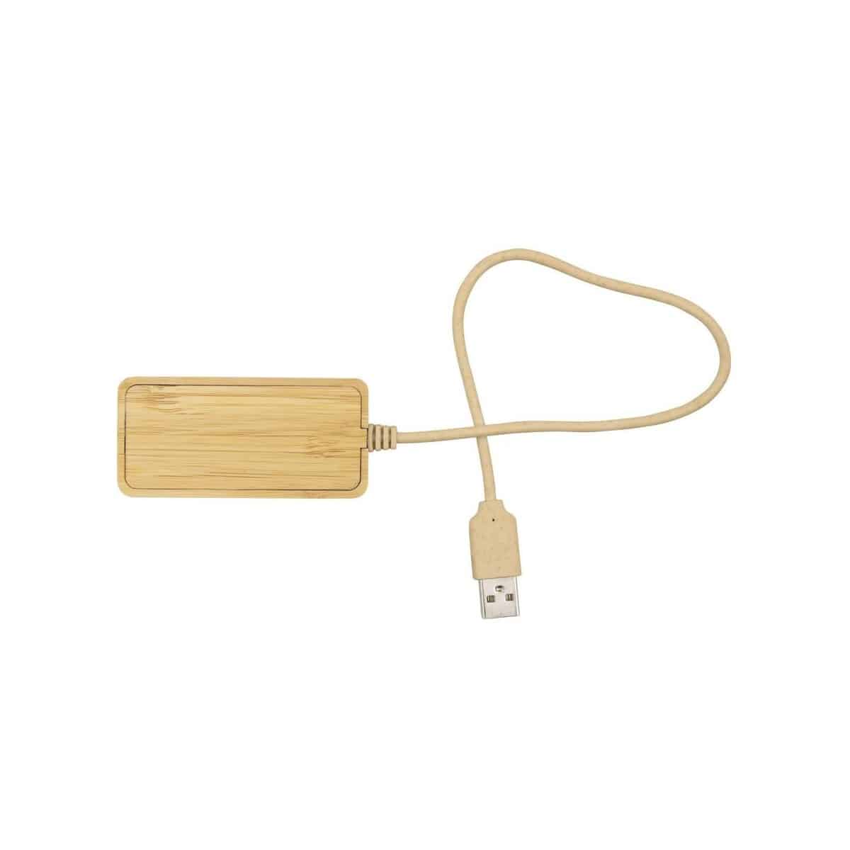 Eko Bambusowy hub USB i USB-C B'RIGHT | Kenzie V7283-17_IUN01
