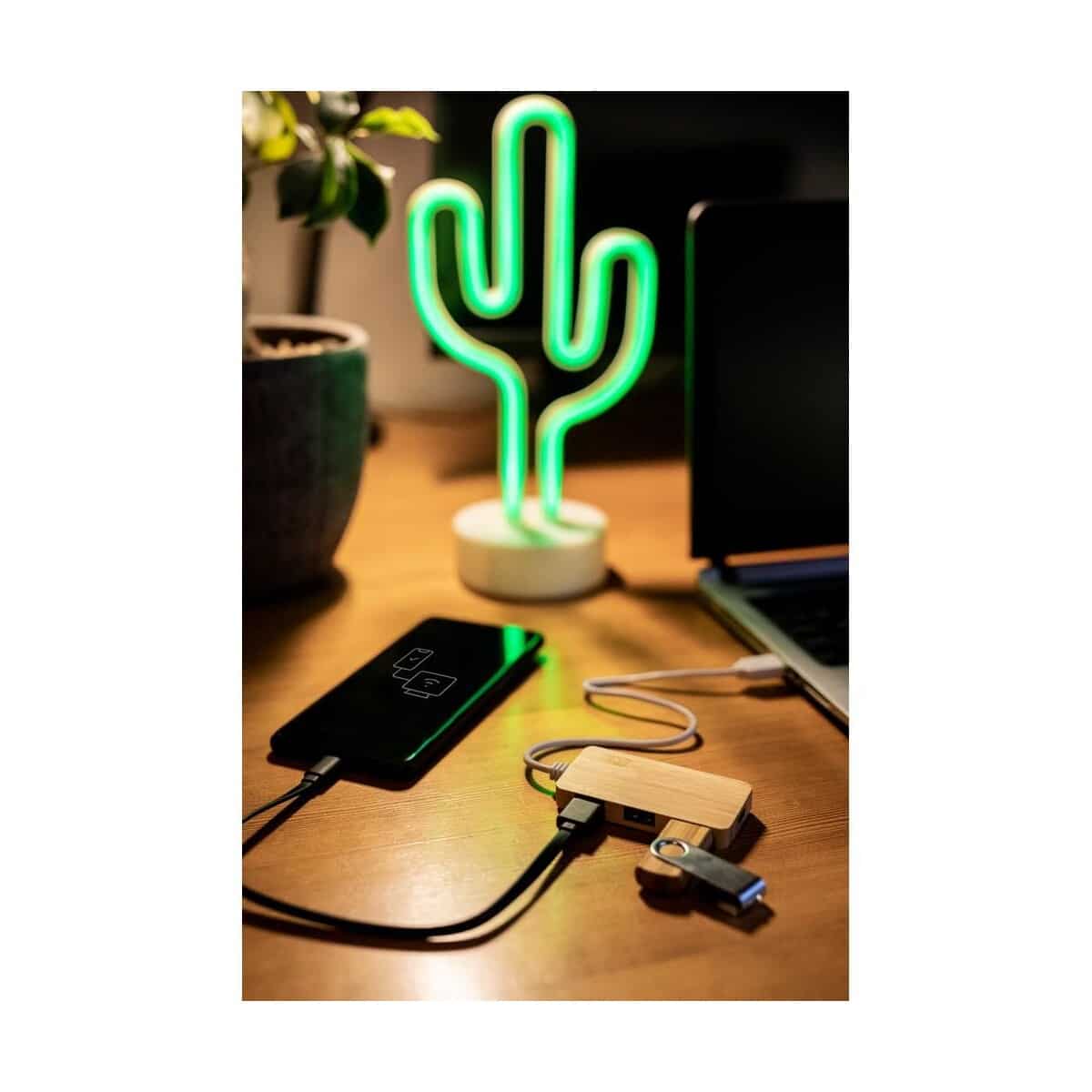 Eko Bambusowy hub USB i USB-C B'RIGHT | Kenzie V7283_C