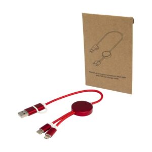 Eko Alasia kabel do synchronizacji danych i szybkiego ładowania 5 w 1 27 W o długości 30 cm z tworzyw sztucznych i aluminium pochodzących z recyklingu 12442421