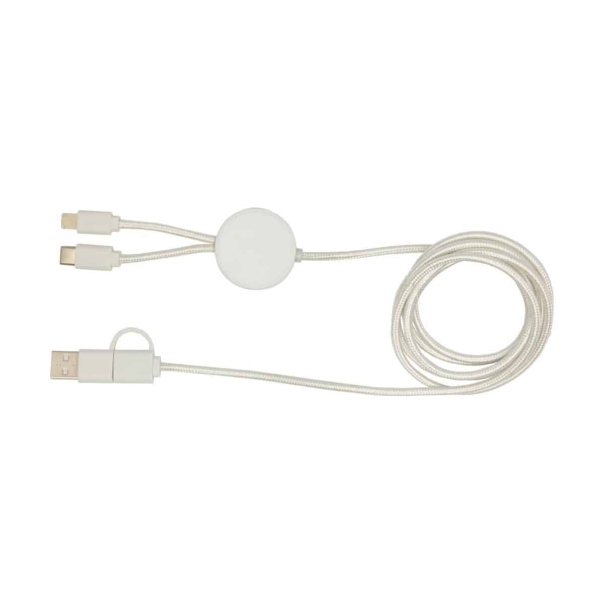 Eko Citala kabel do synchronizacji danych i szybkiego ładowania 5 w 1 27 W o długości 150 cm z tworzyw sztucznych pochodzących z recyklingu 12442801_b1