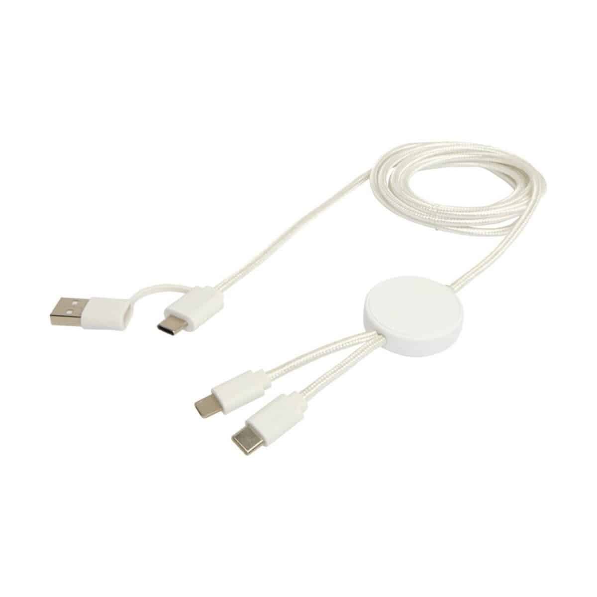 Eko Citala kabel do synchronizacji danych i szybkiego ładowania 5 w 1 27 W o długości 150 cm z tworzyw sztucznych pochodzących z recyklingu 12442801_e2