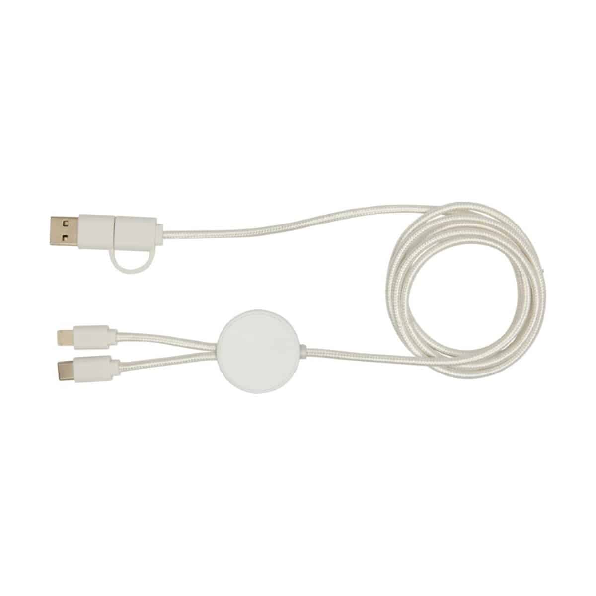Eko Citala kabel do synchronizacji danych i szybkiego ładowania 5 w 1 27 W o długości 150 cm z tworzyw sztucznych pochodzących z recyklingu 12442801_f1