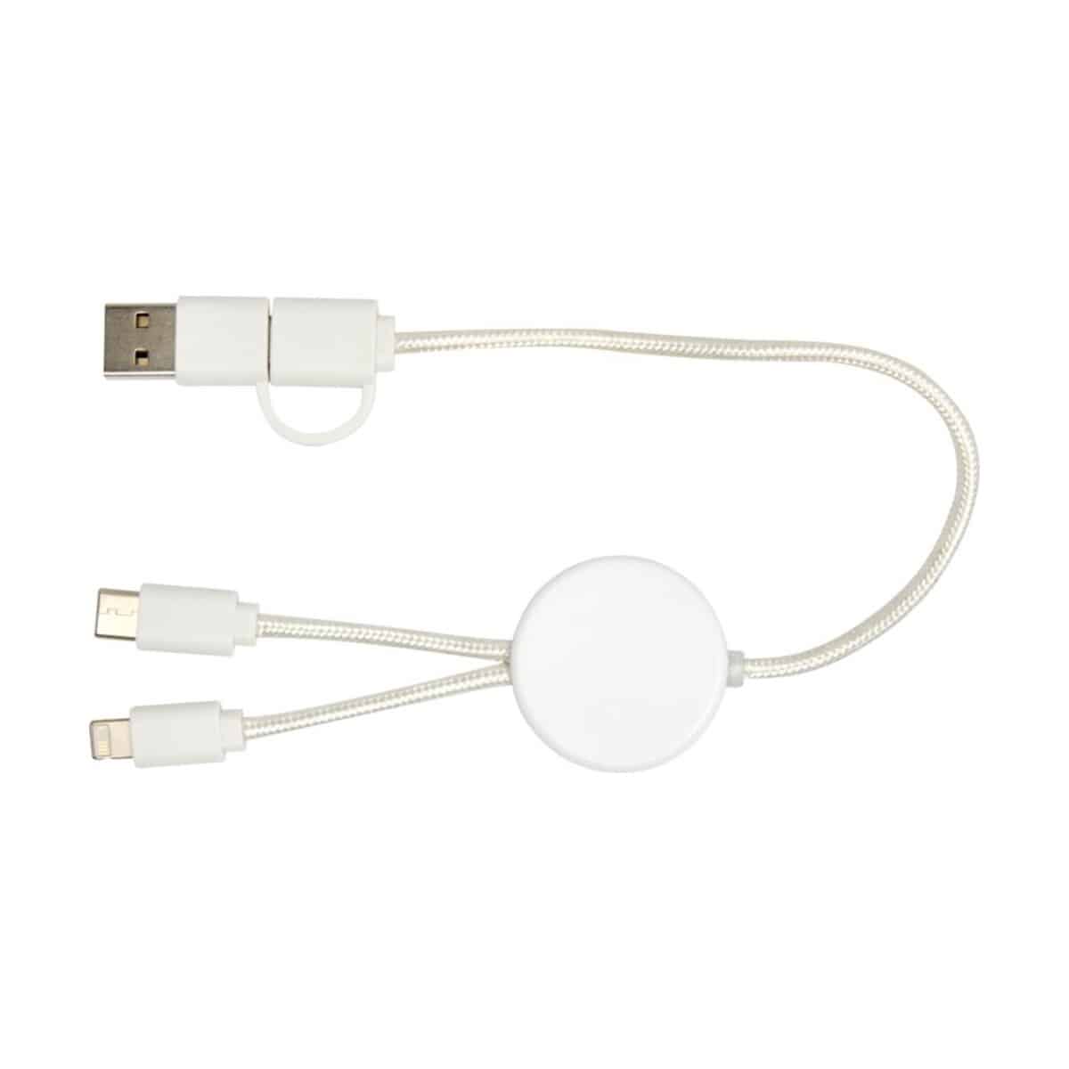 Eko Citala kabel do synchronizacji danych i szybkiego ładowania 5 w 1 27 W o długości 30 cm z tworzyw sztucznych pochodzących z recyklingu 12442701_b1