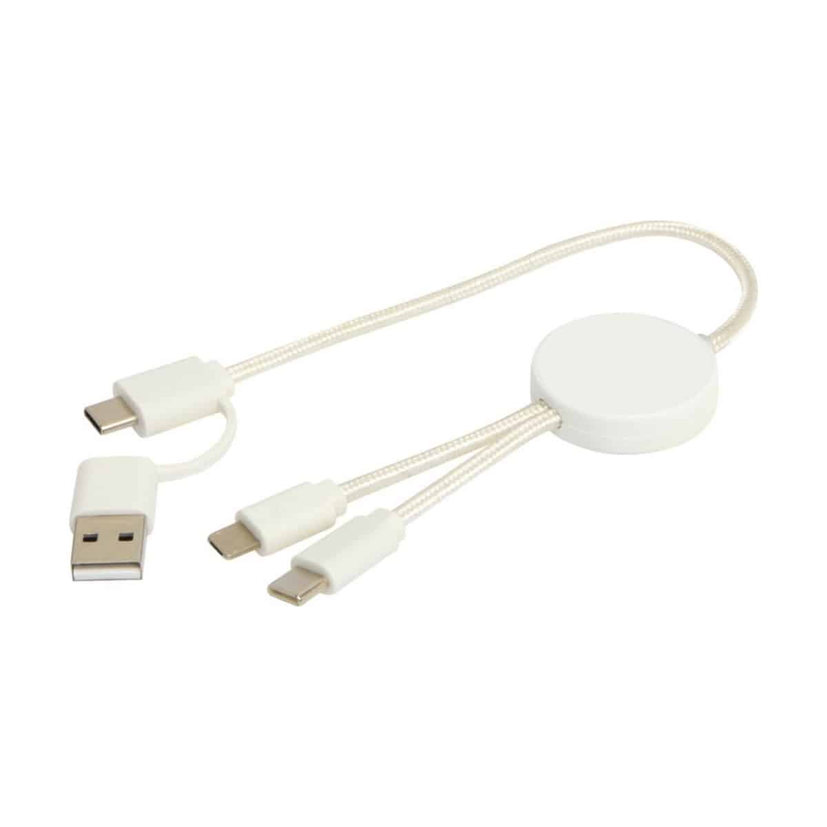 Eko Citala kabel do synchronizacji danych i szybkiego ładowania 5 w 1 27 W o długości 30 cm z tworzyw sztucznych pochodzących z recyklingu 12442701_e2
