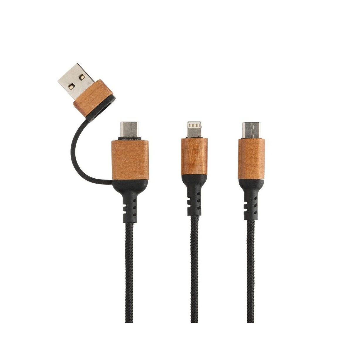 Eko Kabel do ładowania 6 w 1 Ohio, plastik z recyklingu P302.861__B_3