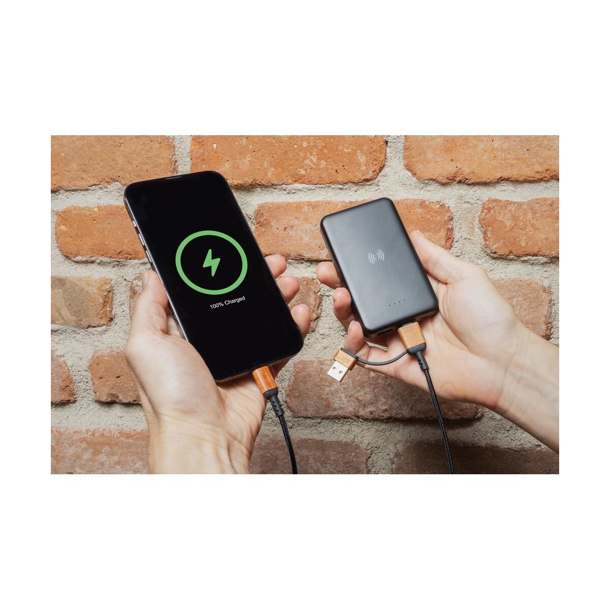 Eko Kabel do ładowania 6 w 1 Ohio, plastik z recyklingu P302.861__M_401