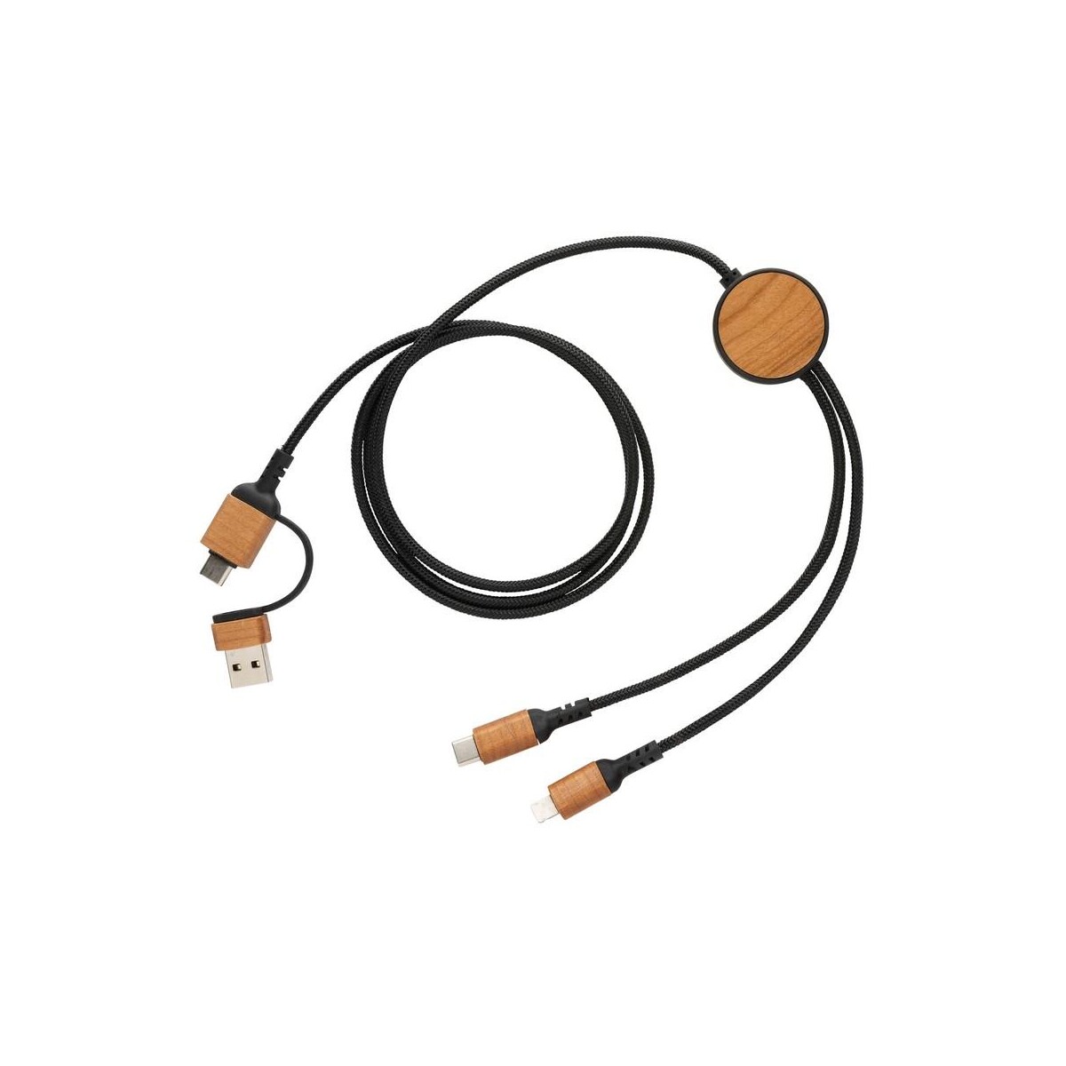 Eko Kabel do ładowania 6 w 1 Ohio, plastik z recyklingu P302.861__S_0